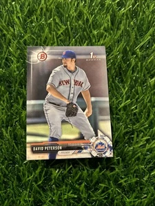 2017 1st Bowman BD78 David Peterson New York Mets A87 - Picture 1 of 2