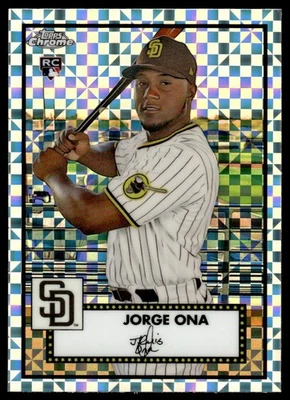 2021 Topps Chrome Platinum Anniversary Insert Jorge Ona San Diego Padres #113 - Image 1 of 2
