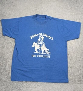 Camiseta De Colección Texas Gráfica Cuello Redondo Sucia McNasty's Vaquero EE. UU. XL Puntada Única - Imagen 1 de 8
