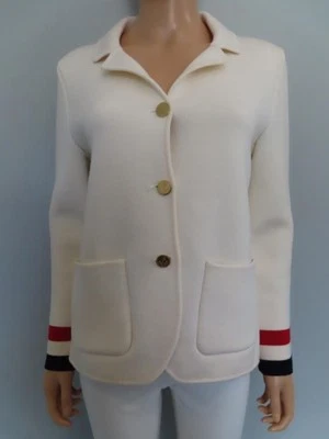 Blazer THOM BROWNE Crudo con Borde Rojo y Azul Marino Talla 42/US 6 Foto 1 de 4