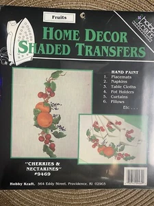 New,Hobby Kraft, Home Decor Shaded Transfers, "Cherries & Nectarines" - Picture 1 of 2