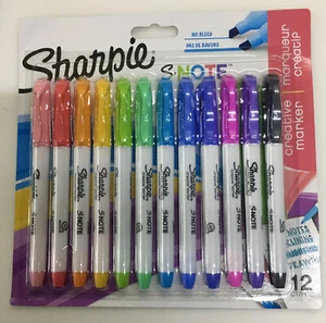 Sharpie S-Note Creative Markers - Chisel Tip Fun Assorted Colours - Pack of 12* - Picture 1 of 3
