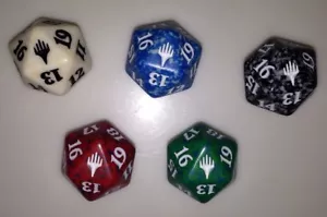 Set of 5 MtG Special Gift Set 20 sided Spindown Life Counters (Magic Gathering) - Picture 1 of 2