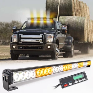 LED Work Light Bar Rooftop Emergency Warning Traffic Advisor W Screen Controller - Picture 1 of 9