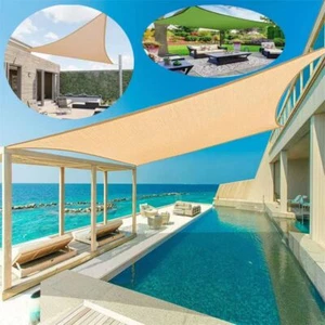 Robust Sonnenschutz Garten Terrasse Segel Wasserdicht Dreieck Markise Überdachung - Bild 1 von 36