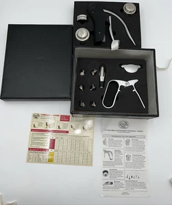 Wein Champagner Öffner La Vigna 13-teiliges Zubehör Set in Lederbox - Bild 1 von 16
