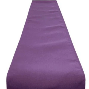 Lila "Cotton Feel" Tischläufer 228x30cm 90", 178x30cm 70" 132x30cm 52" - Bild 1 von 2