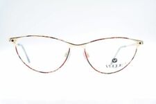 Vintage Vogue VO3018 Gold Red Oval Glasses Frames Eyeglasses NOS