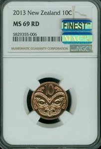 2013 NEW ZEALAND 10 CENTS NGC MS69 MAC FINEST MAC SPOTLESS 2,000 MINTED * - Picture 1 of 2
