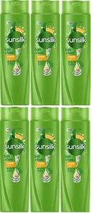 6 PZ x SUNSILK 2 IN 1 SCIOLTI E FLUENTI SHAMPOO E BALSAMO TUTTI I TIPI CAPELLI - Foto 1 di 2