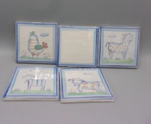 Five Hadley Tiles One Rare Plain Hadley Tile - Picture 1 of 1