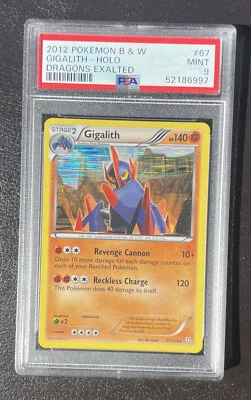 2012 Pokemon Black & White Dragons Exalted #67 Gigalith Holo PSA 9 Mint - Image 1 of 2