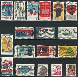 Nice US year of 1966 Commemorative stamps (used)