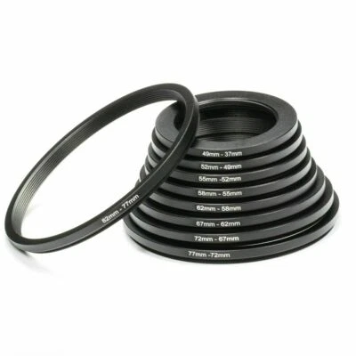 18 pcs 37- 82mm Camera Lens Filter Step Up Down Ring Adapter Set For DSLR Camera - Image 1 of 4