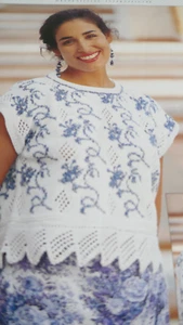 Jaegar Pattern Lady's Pretty Tops in 1 or 2 colours of D.K. Sizes 34-40in - Picture 1 of 2