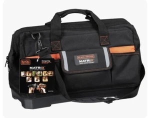 BLACK+DECKER Tool Tote Bag for Matrix System, Wide-Mouth (BDCMTSB) 21 Inch NWT - Picture 1 of 4