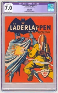 Batman #73 CGC 7.0 R 1952 rara edizione svedese - Foto 1 di 2