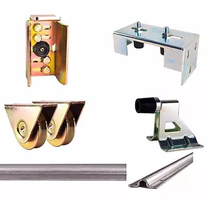 Bolt Down Cancello Scorrevole Lungo fino a 3m Kit Arresto Binario Tenere Bullone su Ruote. - Foto 1 di 6