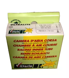Lot (6) Vittoria Ultra Lite racing tube 650 x 19/23 19/23-571 Presta valve 32mm - Picture 1 of 2