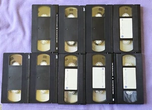 Lot of 9 Blank VHS Cassette Tapes length 120 - Picture 1 of 2
