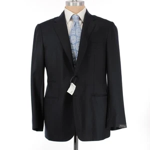 Sartorio NWT 100% Wool Sport Coat Size 54 US 44R in Solid Navy Blue - Picture 1 of 9