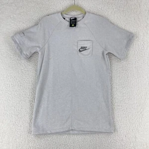 Nike Gray Short Sleeve Tunic Shirt Dress Youth Girls Pullover Casual Size Large - Picture 1 of 15