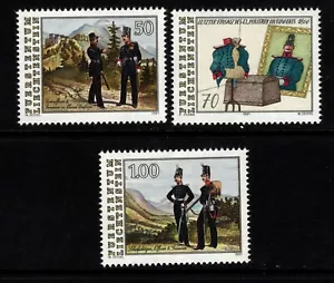 OPC 1991 Liechtenstein Military Uniforms Set Sc#964-6 MNH 49796a - Bild 1 von 1