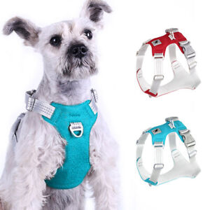 Dog Harness for Small Medium Large Dogs Adjustable Reflective Nylon Schnauzer XL