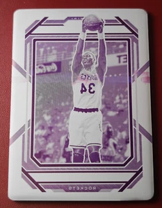 2022-23 Panini Prizm Magenta Printing Plate 1/1 Hakeem Olajuwon #290 - Picture 1 of 3