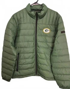 DKNY Men's Green Bay Packers Zippered Puffer Jacket - Picture 1 of 9