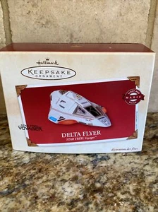 Hallmark Keepsake Ornament Star Trek Voyager Delta Flyer Light & Voice Magic - Picture 1 of 5