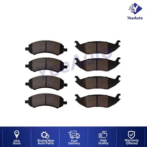 Front Rear Ceramic Brake Pad Kit for Ram 1500 2011-2018, 1500 Classic 2019-23 - Picture 1 of 5