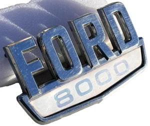 FORD 8000 TRUCK FENDER ORNAMENT CHROME SCRIPT EMBLEM NAMEPLATE 1970 1971 1972 73 - Bild 1 von 12