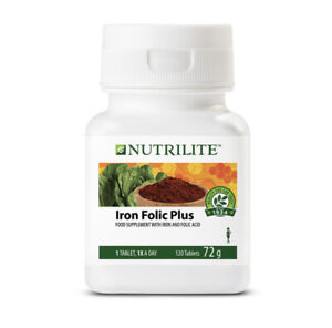 Iron Folic Plus NUTRILITE pregnancy Food supplement with organic spinach