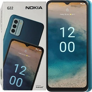 Nokia G22 4G Lagoon Blue 64GB + 4GB Dual-SIM Factory Unlocked SIMFree NEW - Picture 1 of 5