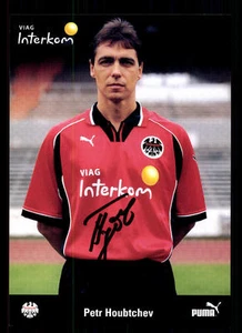 Tarjeta de autógrafo Petr Houbtchev Eintracht Frankfurt 1998-99 original Sig+A 119822 - Imagen 1 de 2
