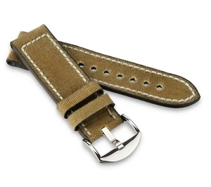RIOS1931 Genuine Canvas Watch Band "Ohio", 20-24 mm, 6 colors, new! - Picture 1 of 7