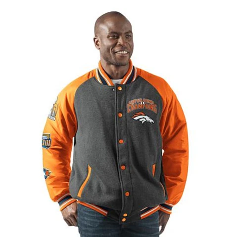 DENVER BRONCOS Super Bowl Champions Home Team Varsity Commemorative Jacket Cover