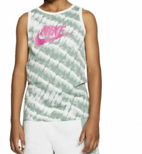 NWT NIKE Unisex tie dye tank top Green/Crimson Size LARGE Free Shipping - Picture 1 of 8