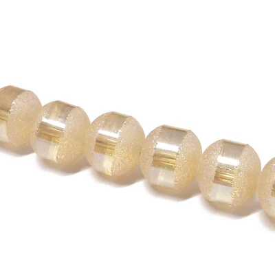 Glasperlen Stardust ca. 8 mm Farbe Honig ca. 65 Perlen Spacer nenad-design  - Bild 1 von 4