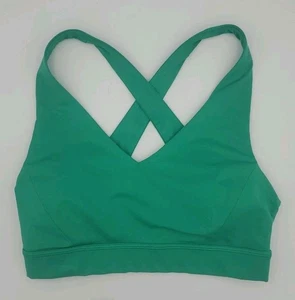 Lululemon Damen Envital Cross Back BH Größe 4 Grün Yoga Athleisure Fitness - Bild 1 von 4