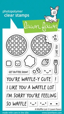 Lote de selos transparentes Lawn Fawn A Waffle - Imagem 1 de 4