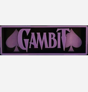 Decorative Remy LeBeau Gambit marvel Logo Sign Display Cinema s17.5cm L22cm - Picture 1 of 2