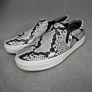 TORY BURCH Stamped Snakeskin Print Leather Slip On Sneakers Size 11 - Picture 1 of 11