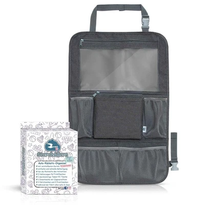 Storch&Born ® Auto Rückenlehnenschutz Kinder, Ohne Motiv, Autositz-Schoner mit T - Bild 1 von 4