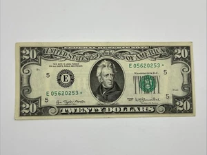$20 Twenty Dollar Bill Federal Reserve Star Note 1977 Richmond E 05620253* - Picture 1 of 2