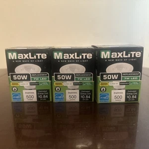Maxlight 50W Replacement  7W Led. 3000K War White. Flood 40°. Dimmable. 500 Lum. - Picture 1 of 1