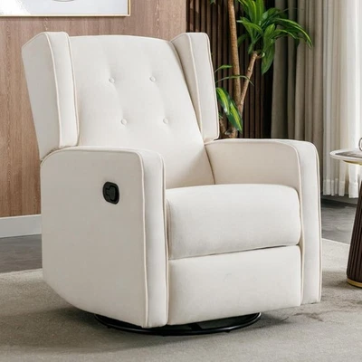 CANMOV Swivel Rocker Recliner Chair, Nursery Glider Chair, Nursery Rocking Chair - Image 1 of 4