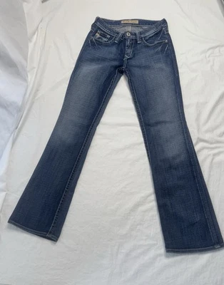 Pantalones de mezclilla Big Star Legendary para mujer 26L tiro bajo corte bota elástico bolsillo con solapa Foto 1 de 4