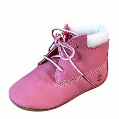 Infant Girls Crib Bootie Pink Bootie Set Baby Shoes Size 3 - Image 1 of 4